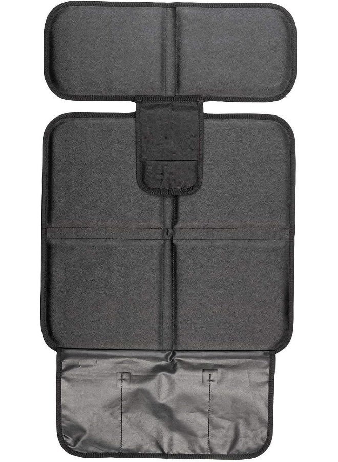 Dear Auto Kaiphy Car Seat Protector - Seat Protection Mat - Thick Padding - Durable, Waterproof Fabric, Leather Reinforced Corners & 3 Pockets for Handy Storage (2 Pack) Gray - Image 2