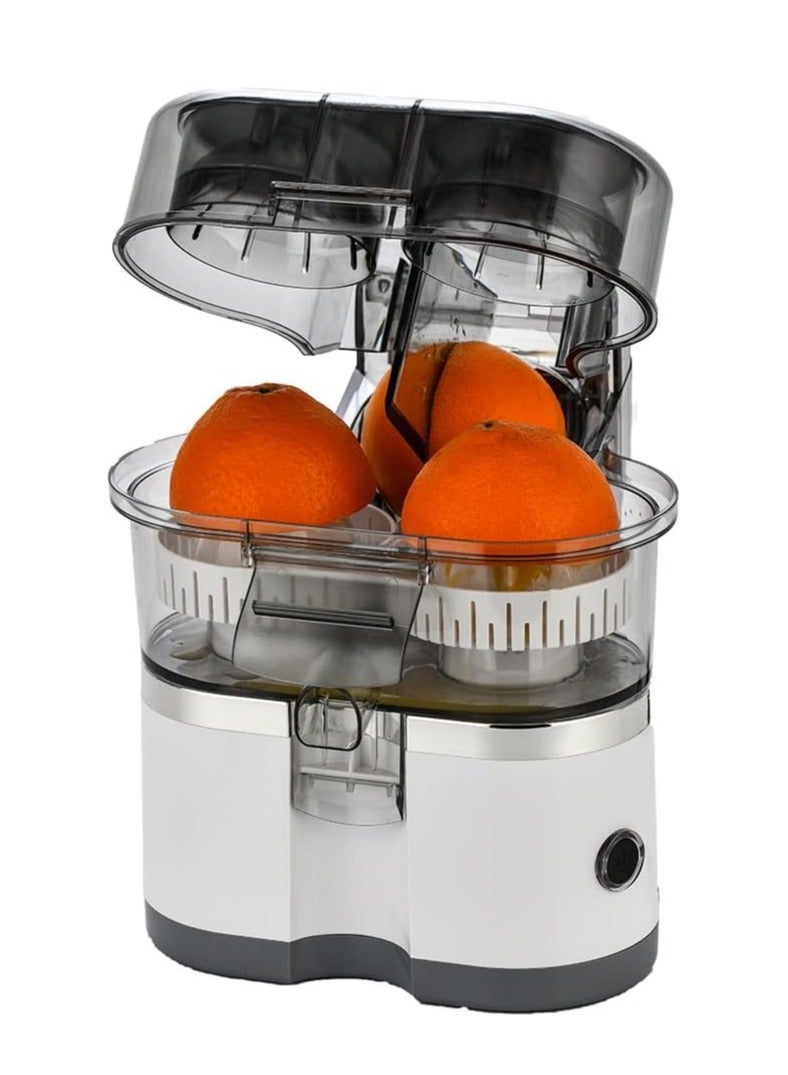 DubaiGallery Hands-Free Dual-Head Electric Citrus Juicer, Rechargeable Citrus Squeezer, Portable Orange Juicer with USB, Squeezer for Lemon, Orange, Citrus, Grapefruit, Apple, Easy to Clean and Use  - Image 2