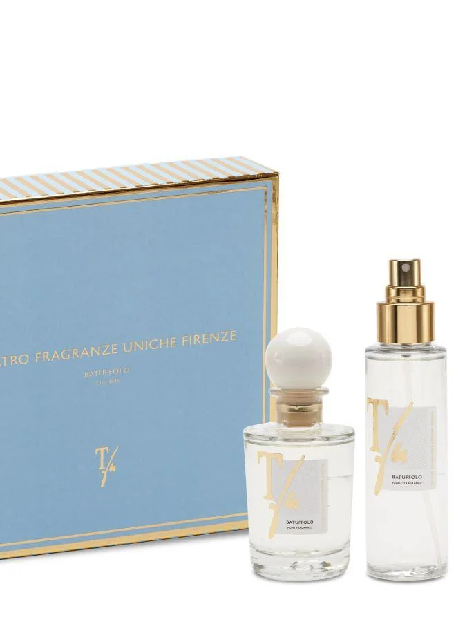 Teatro Cotton Puff Gift Box 100ml Diffuser + 100ml Fabric Spray