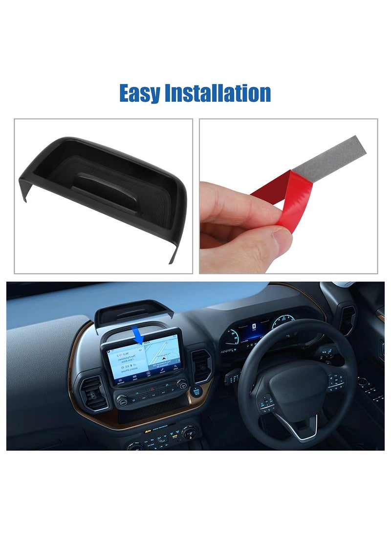 Dash Organizer Tray Center Console Dash Storage Tray for Ford Bronco Sport 2021 2022 2023, Dashboard Storage Box Insert Accessories, Console Dashboard Organizer with GPS Cellphone Holder - Image 5