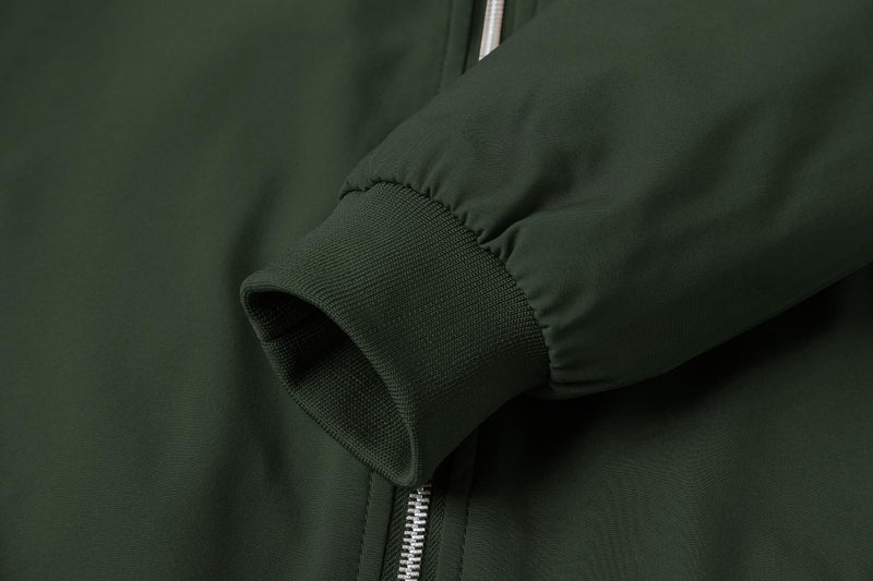 XiaoYouYu Men's Bomber Jacket Fashion Stylish Lightweight Windbreaker Spring Fall Casual Jackets for Men Green X-Large - Image 5