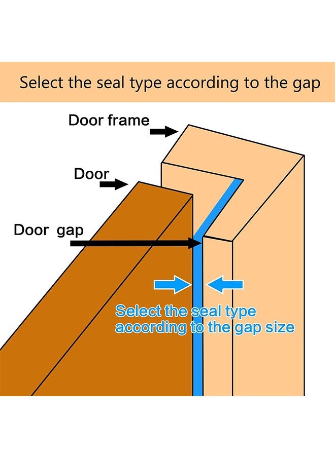 Generic 23 Feet Black Rubber Weather Stripping Door Seal Strip, D Shape Door Rubber Weather Seal Strip, Self-Adhesive Door Weatherstripping Soundproofing Door Seal Strip for Windows  - Image 5