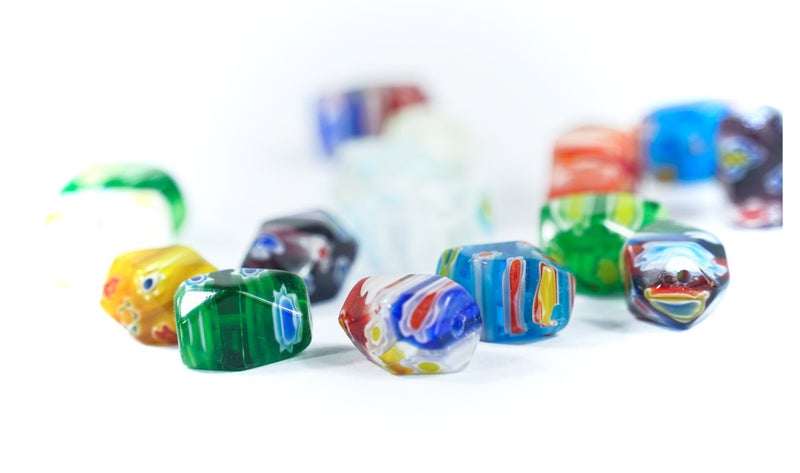 ALL in ONE Millefiori Lampwork Glass Beads for Jewelry Making DIY (14x9mm Irregular Oval) - Image 5