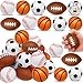 AMENON 28 Pack Sports Stress Balls for Kids 48 812Goodie Bag Stuffers Soccer Football Squeeze Fidget Relief Toys for Kids Pinata StuffersClassroom PrizesBirthday GiftsSport Party Foam Bouncy Balls - Image 3