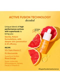 Dot & Key 10% Vitamin C + E, 5% Niacinamide Serum | Vitamin C Serum For Glowing Skin | Fades Dark Spots | Vit C Serum With Blood Orange & Pumpkin | For Uneven & Dull Skin | For All Skin Types | 20Ml  - Image 3