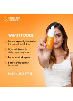 Dot & Key 10% Vitamin C + E, 5% Niacinamide Serum | Vitamin C Serum For Glowing Skin | Fades Dark Spots | Vit C Serum With Blood Orange & Pumpkin | For Uneven & Dull Skin | For All Skin Types | 20Ml  - Image 2