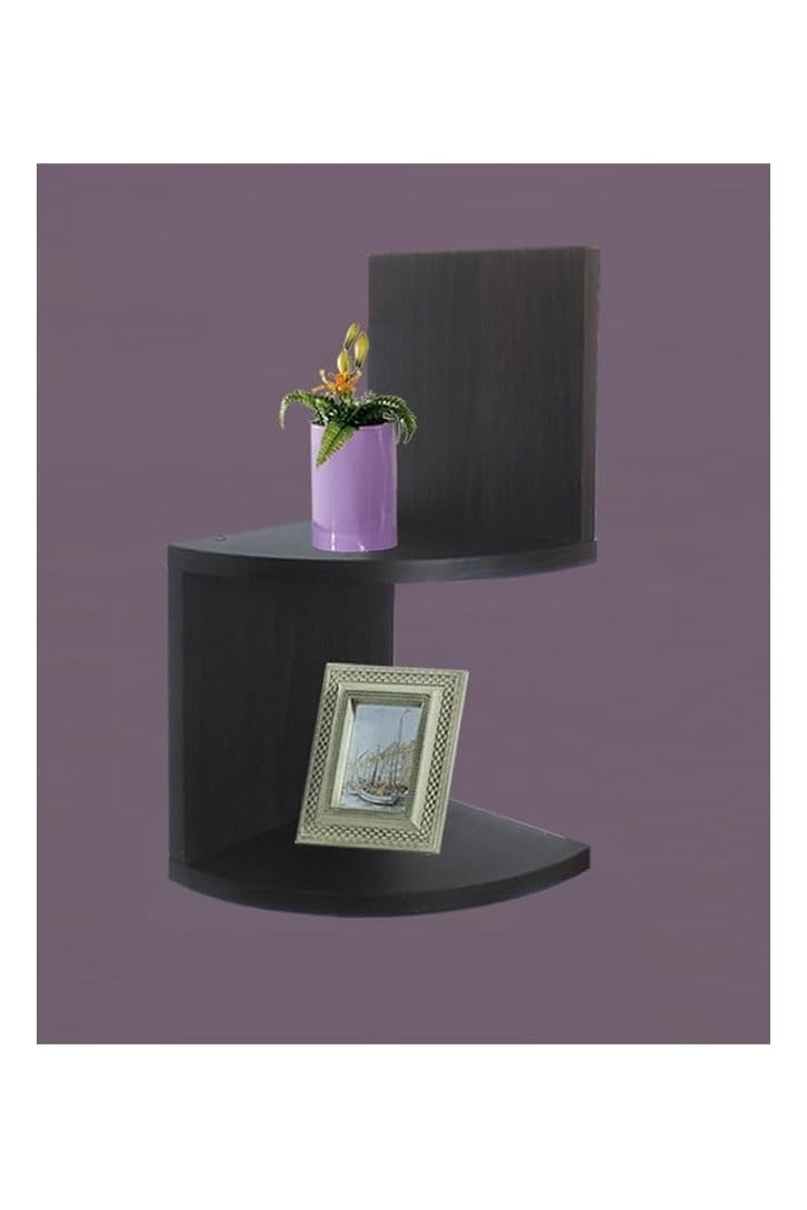 بروماس أرفف حائط عائمة | رف حائطي | رف حامل للجوائز | رف زاوية لغرفة النوم، غرفة المعيشة، الحمام