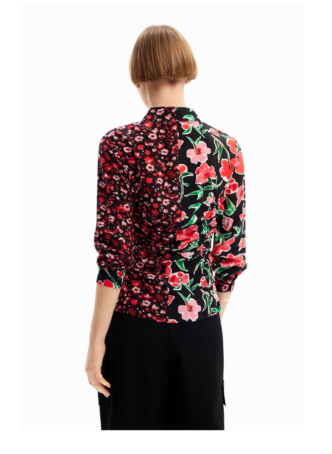 DESIGUAL Floral gathered shirt  - Image 5