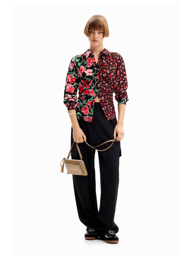 DESIGUAL Floral gathered shirt  - Image 3
