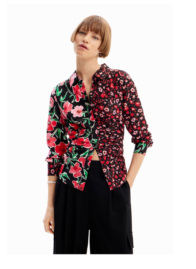 DESIGUAL Floral gathered shirt  - Image 2
