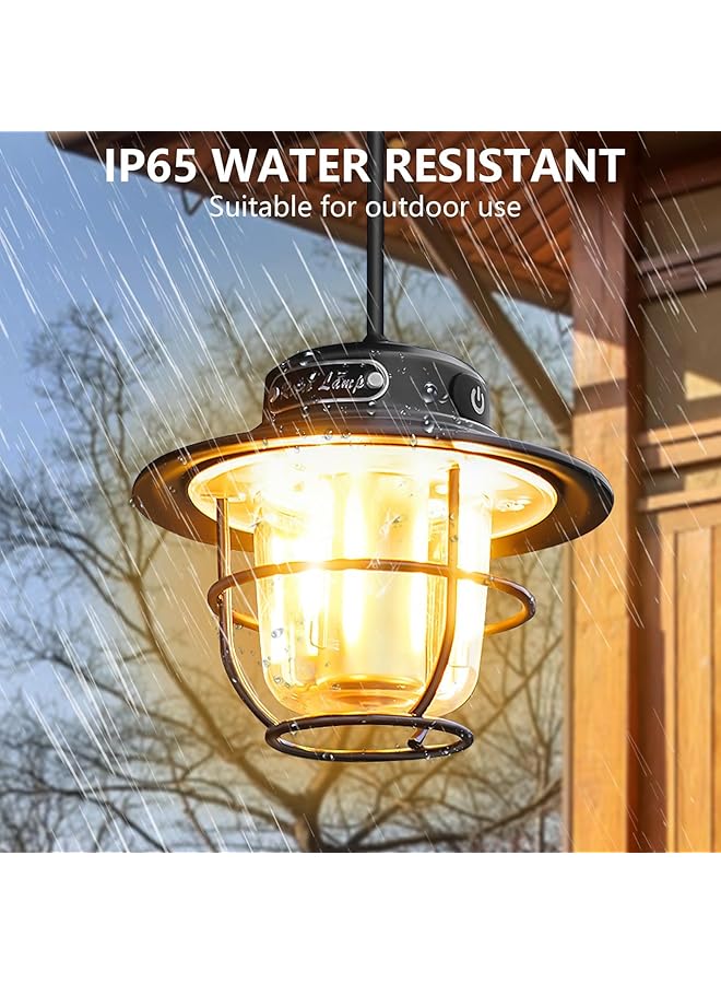 Excefore Camping Lantern Rechargeable Retro LED Light with Stepless Dimming Portable Waterproof 4 Light Modes 1000 Lumen 48 Hour Battery Life - Image 2