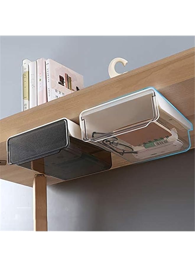 erorex Self Adhesive Under Desk Drawer Slide Out Add A Drawer Under Desk Under Mount Desk Drawer Office Organizers And Storage Drawers Under Mounted Black - Image 4