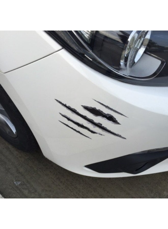 Generic 3D bullet hole and scratch car stickers, can effectively cover small scratches or pits on the car body, simulated three-dimensional fake bullet hole stickers, car tattoo decoration, waterproof car stickers, car decals (22*30cm)  - Image 2