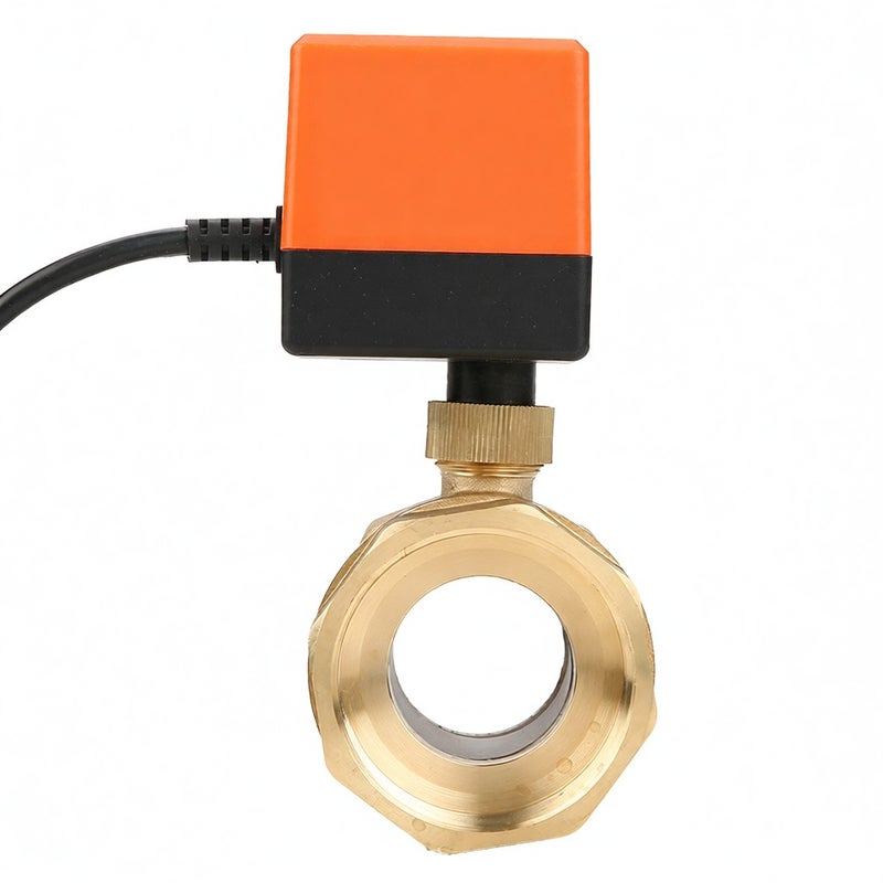 AC 220V G2 DN50 2-Way 3-Wire 2-Point Control Brass Electrical Motorized Ball Valve - Image 5
