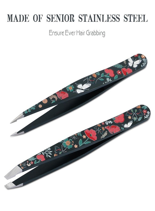 Cut it Tweezers - Cute Old School Style - Precision Tweezers for Women and Men Facial Hair, 420 Stainless Steel Pointed Slant Tweezers for Any Unwanted Hair; Ingrown Hair & Eyebrows, Includes Travel Case - Image 3