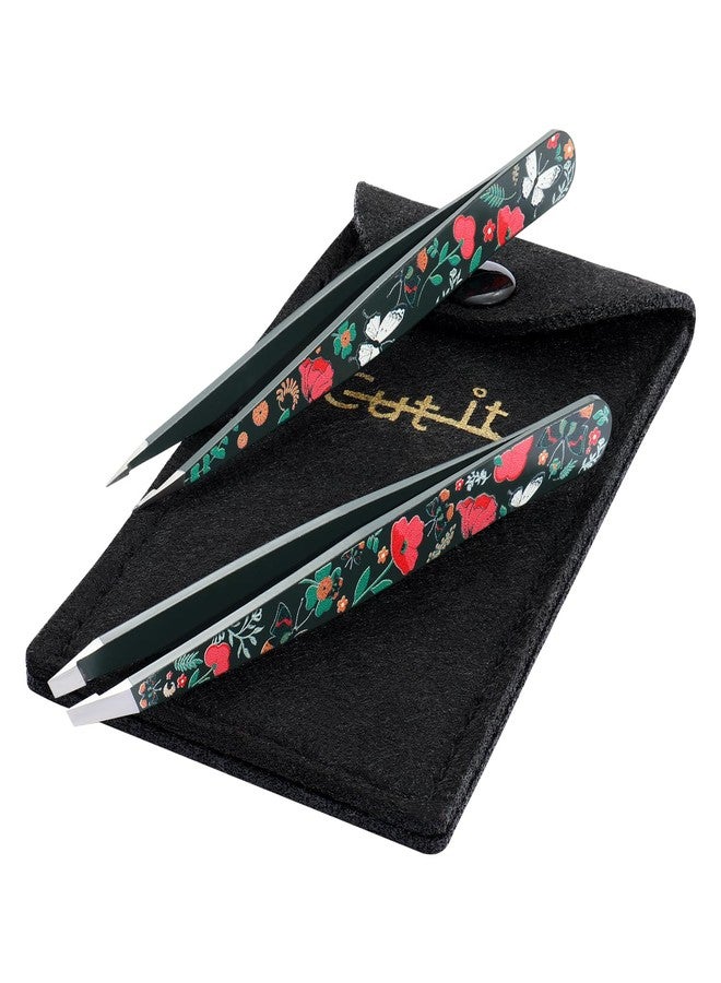 Cut it Tweezers - Cute Old School Style - Precision Tweezers for Women and Men Facial Hair, 420 Stainless Steel Pointed Slant Tweezers for Any Unwanted Hair; Ingrown Hair & Eyebrows, Includes Travel Case - Image 4