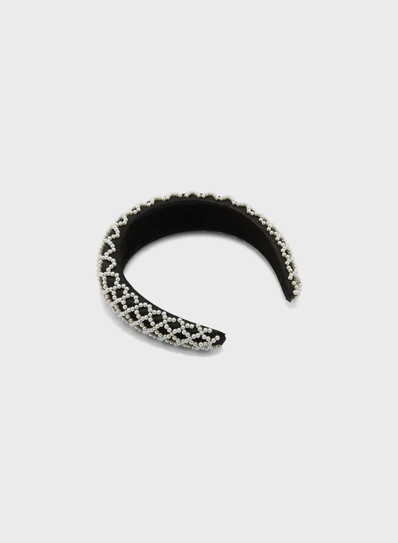 Ella Limited Edition Pearl Detail Embellished Headband