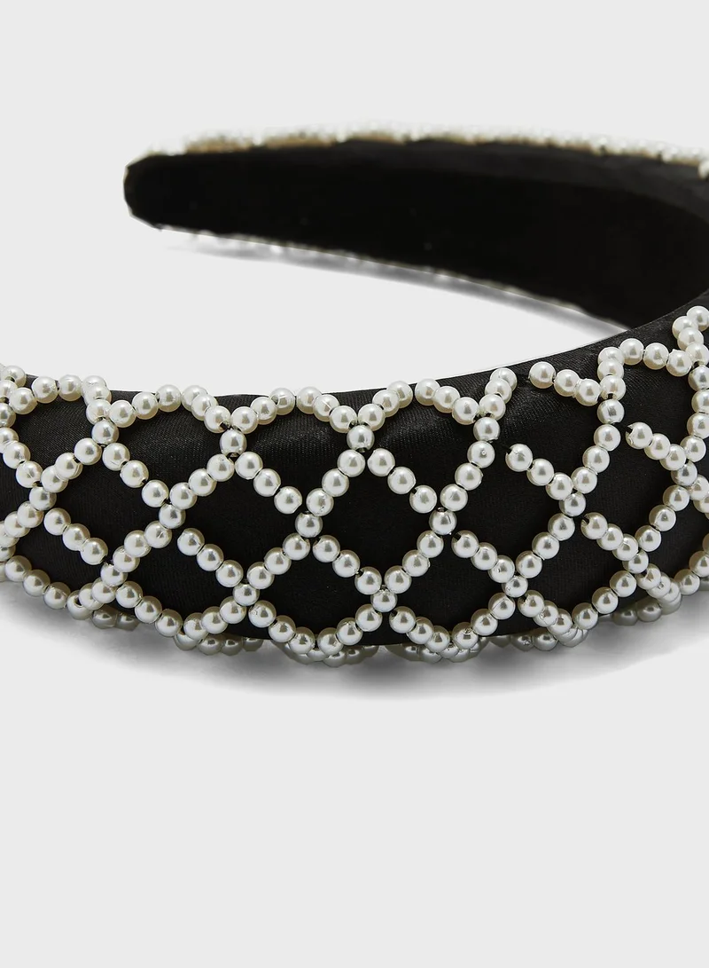 Ella Limited Edition Pearl Detail Embellished Headband