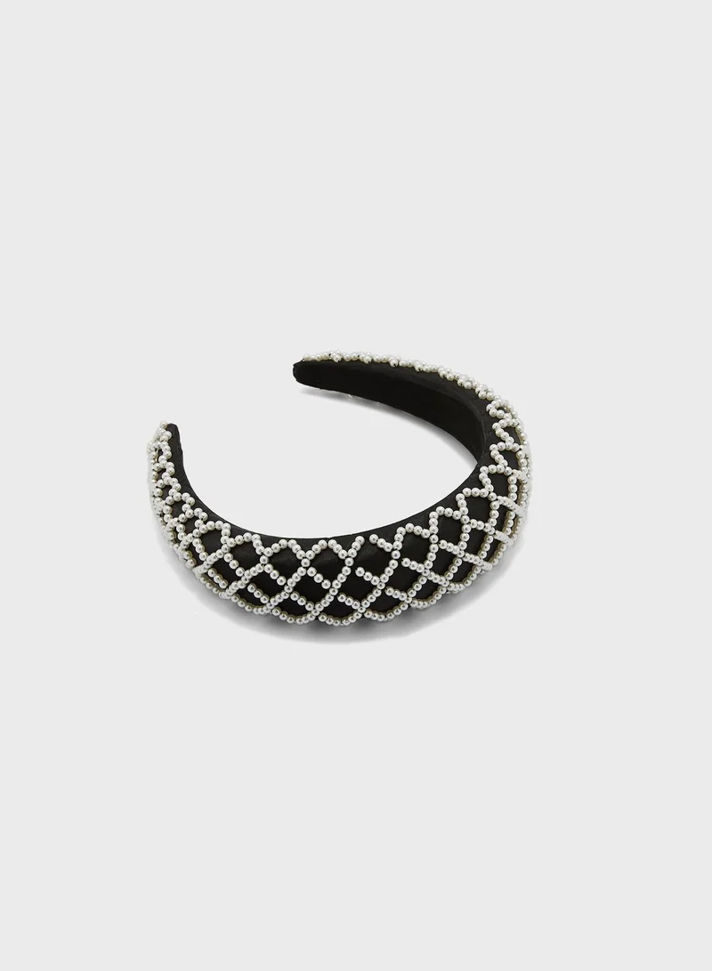 Ella Limited Edition Pearl Detail Embellished Headband