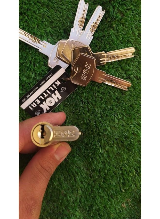 Turkish hook with nickel cylinder, 5 keys, silver color, full safety and high quality. - Image 2