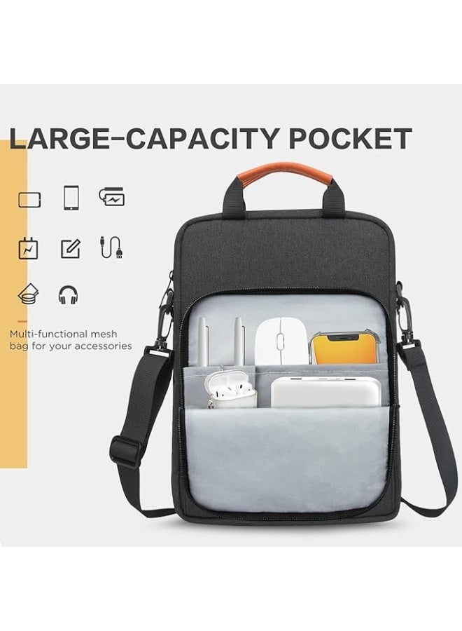 Gocokia 13 inch Laptop Shoulder Bag Carrying Pouch Sleeve Case with Large Front Pocket Vertical Laptop Sleeve Handbag for 13" MacBook - Image 2