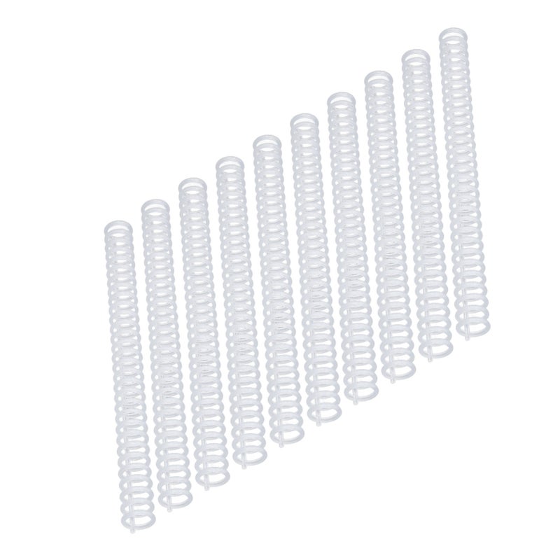 10 Pcs Binding Comb 19mm 30 Ring 150 Sheet Capacity Plastic Comb Binding Spines for A4 B5 A5 Paper Transparent - Image 2