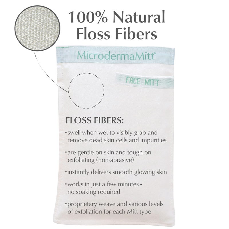 MicrodermaMitt Deep Exfoliating Mitt Scrub for Face, Lips & Neck - Dead Skin & Blackheads Remover - Gentle Facial Scrubber - Exfoliator Glove for Shower - Women Skin Care - Image 4