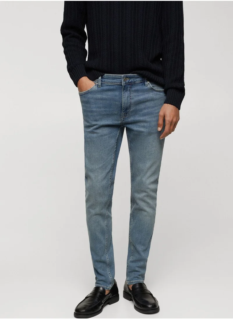 مانجو مان Skinny Fit Mid Wash Jeans