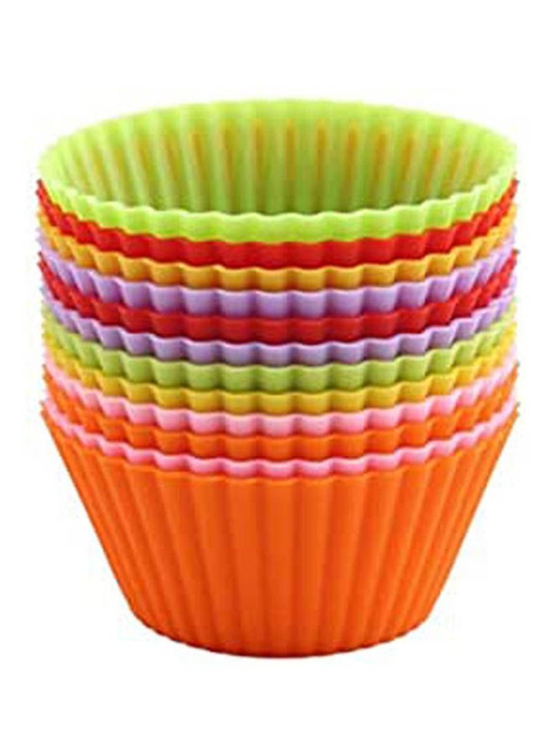 نيبمينينت تسوق ماركة غير محددة وSilicone Cake Muffin Chocolate Cupcake Liner Baking Cup Cookie Mold Multicolour أونلاين في الإمارات