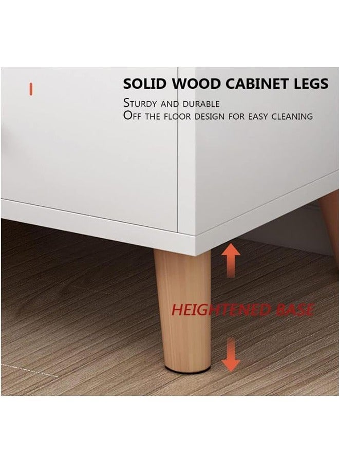 JCB CHIC 60*40*60cm Bedside Table Wood End Table Side Table Bedside Storage Cabinet Nightstand With Drawer for Bedroom Living Room Dormitory Easy Assembly  - Image 4