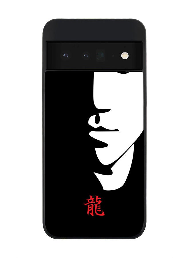 Stylizedd Rugged Black edge case for Google Pixel 6 Pro 5G Slim fit Soft Case Flexible Rubber Edges Anti Drop TPU Gel Thin Cover - Tibute - Bruce Lee (Black) - Image 1