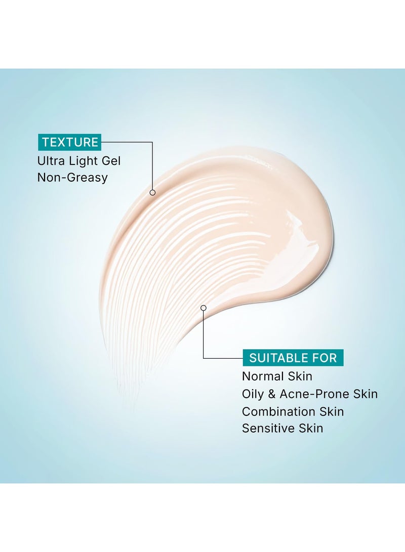 PILGRIM Vitamin C Brightening Ultra Light Gel Sunscreen SPF 60 PA++++ with Australian Kakadu Plum | No White Cast, Fast Absorbing, Fragrance-Free | UVA/UVB, Broad Spectrum Protection | Prevents Tanning | For All Skin Types | For Men and Women | 45ml - Image 5