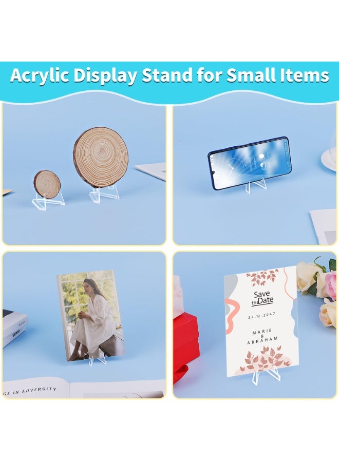 Fanski Card Display Stand, 20 Pack Small Easel Stand, Acrylic Picture Holder Stands, for Challenge Coin Graded Card Sports Card Trading Card PSA Card Baseball Card (2.2 Inch Tall) - Image 5