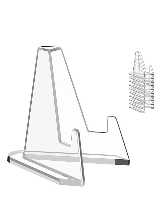 Fanski Card Display Stand, 20 Pack Small Easel Stand, Acrylic Picture Holder Stands, for Challenge Coin Graded Card Sports Card Trading Card PSA Card Baseball Card (2.2 Inch Tall) - Image 1