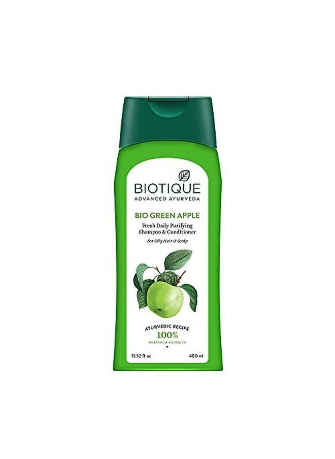 Biotique Green Apple Shampoo And Conditioner 400Ml  - Image 1