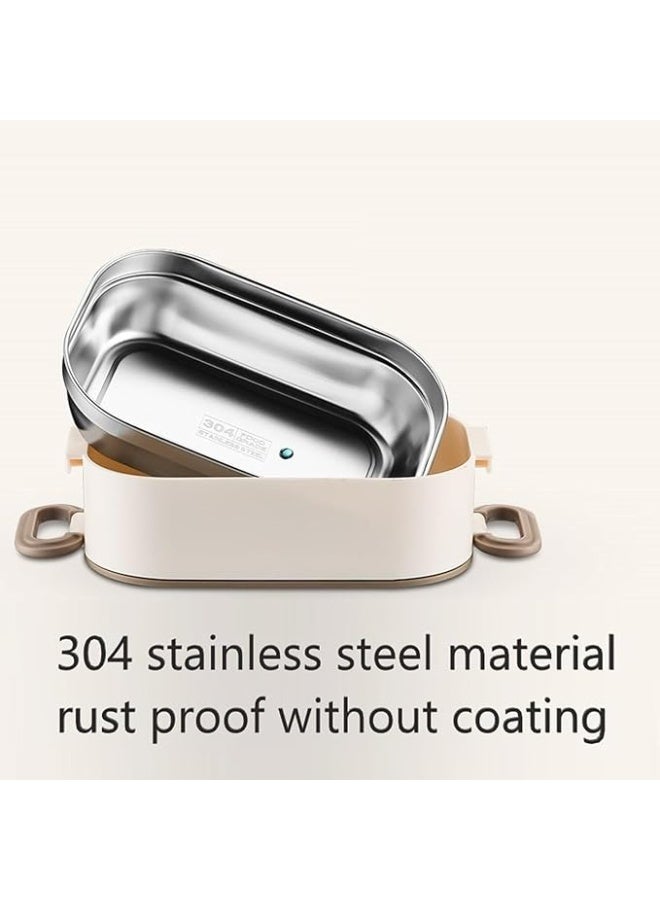 بايتوري علبة غداء بينتو كبيرة للبالغين (سعة 2.2 لتر) – حاوية طعام قابلة لإعادة الاستخدام مع حقيبة غداء وملعقة وشوكة، 3 أقسام – آمنة للاستخدام في الميكروويف وغسالة الصحون – مثالية للعمل أو المدرسة أو النزهات - Image 3