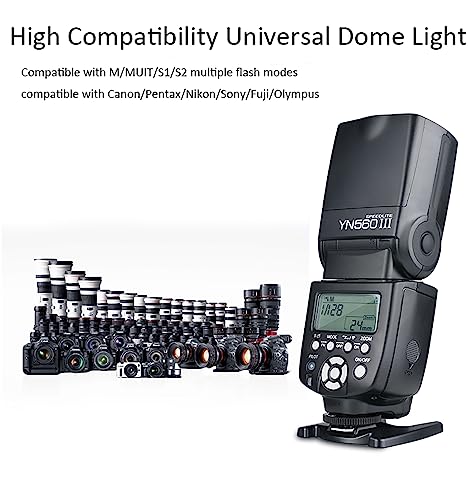 YONGNUO فلاش يونغنيو YN 560 III الاحترافي، GN58 مستقبل 2.4G، نظام استقبال مدمج، YN560 III YN-560III YN560III لكاميرات كانون نيكون بينتاكس أوليمبوس - Image 4