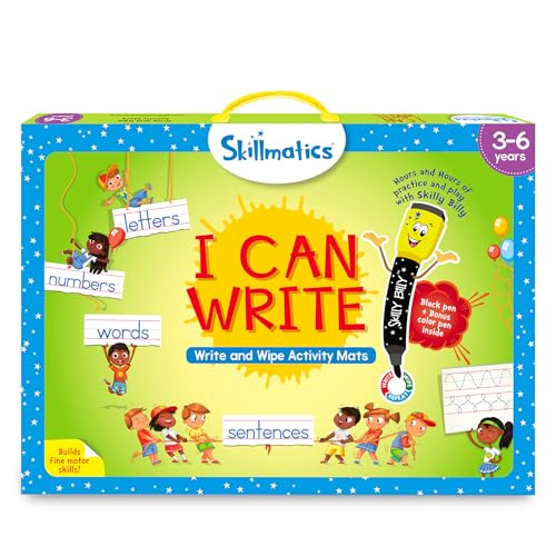 Skillmatics I Can Write Reusable Preschool Learning Activities Educational Toy and Game Back to School Supplies Gifts for Students Kids Toddlers Ages 3 4 5 6 - Image 1