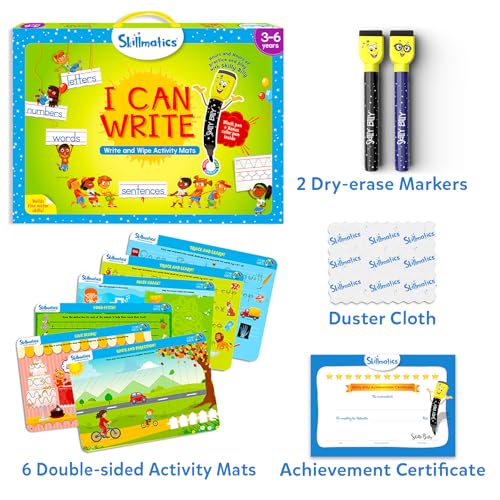 Skillmatics I Can Write Reusable Preschool Learning Activities Educational Toy and Game Back to School Supplies Gifts for Students Kids Toddlers Ages 3 4 5 6 - Image 5
