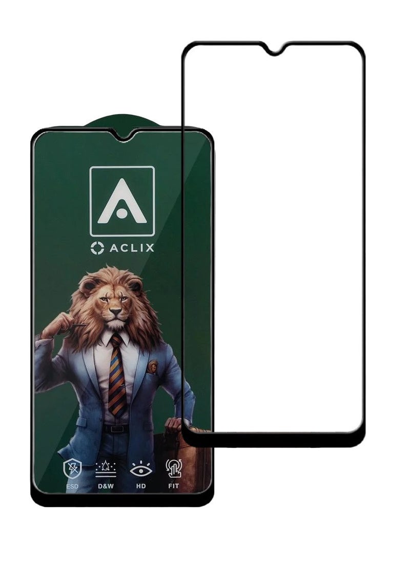 ACLIX Antistatic ESD Dustproof Premium Quality High Definition Tempered Glass Screen Protector Designed For Oppo A17 - Image 1