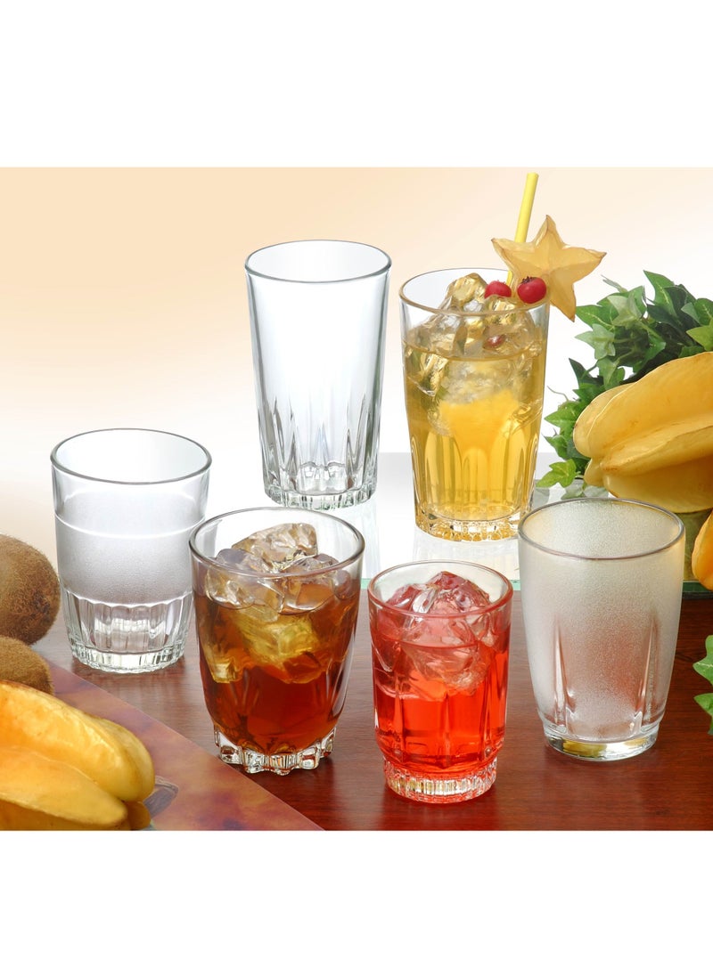 Generic - Drinking Glasses - Set of 6-220ml - Juice Glass Cups - Image 1