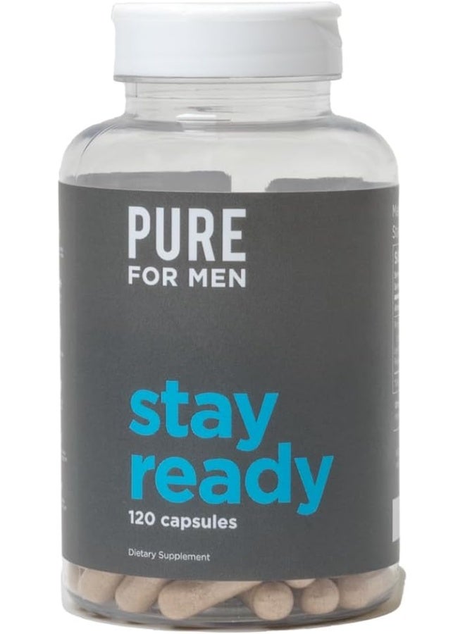 Pure for Men - The Original Vegan Cleanliness Fiber Supplement - Proven Proprietary Formula (120 Capsules with Aloe) - Image 1