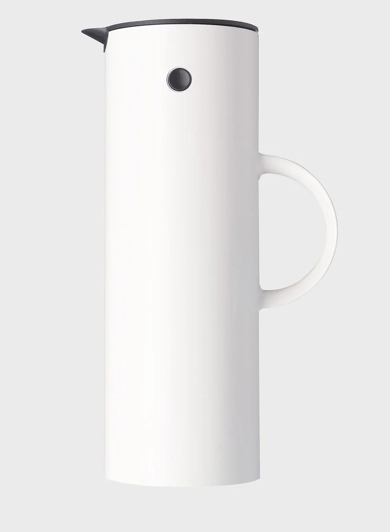 Stelton Em77 Vacuum Coffee Jug Flask 1L - White