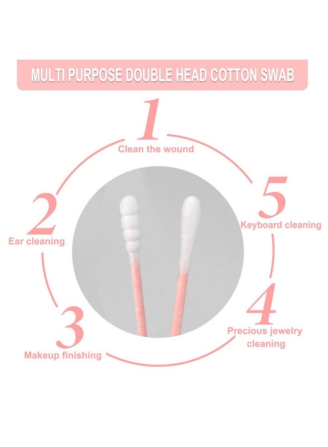 اتش كيو اس ال سوند عبوة من 400 قطعة من أعواد القطن، مغلفة بشكل فردي، أعواد ورقية مزدوجة الأطراف مغلفة بشكل فردي للأذن، وأدوات المكياج (طرف حلزوني دائري) - Image 2