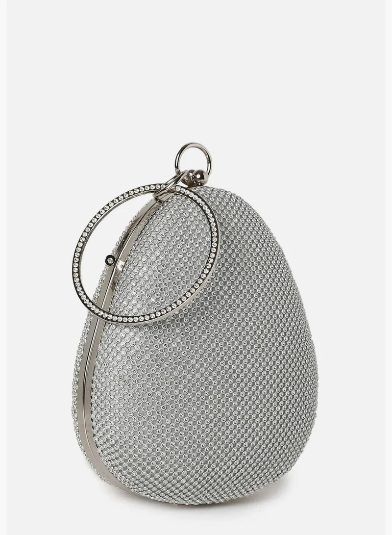 Haute Sauce Textured Magnet Lock Clutch Bag