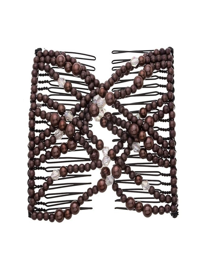 Ruihfas Stretchable Hair Combs Clips Hairpins Easy Stretch Double Slides Combs for Women Girls DIY Hair Styling Accessories, Pack of 4 - Image 5