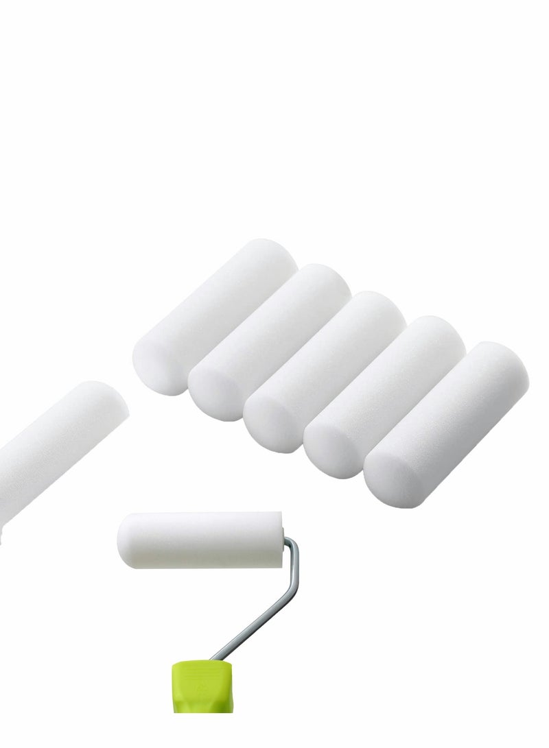 Barakah 30Pcs Foam Paint Roller Covers, Foam Paint Roller 4 Inch Sponge Paint Roller, High-Density Foam Brings Smooth Finishes, Perfect for Cabinets, Cupboards, Doors, etc. - Image 1