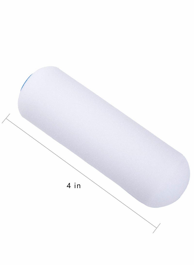 Barakah 30Pcs Foam Paint Roller Covers, Foam Paint Roller 4 Inch Sponge Paint Roller, High-Density Foam Brings Smooth Finishes, Perfect for Cabinets, Cupboards, Doors, etc. - Image 2