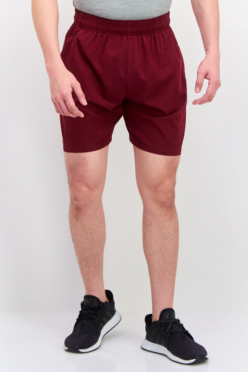 BOLA Best Of Luck Always Men Sportswear Fit 7 Inseam Training Shorts, Wine Red  - Image 1