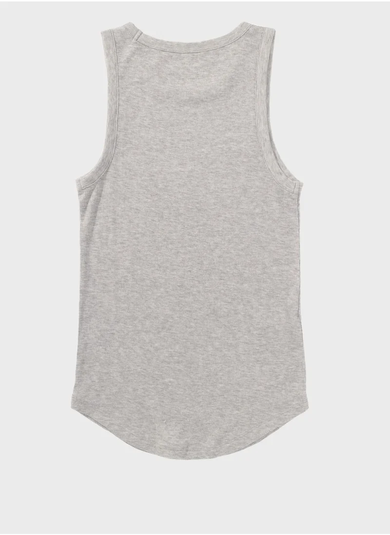 American Eagle Crew Neck Knitted Tank Top